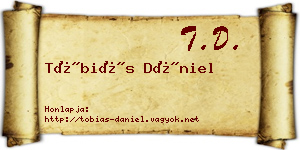 Tóbiás Dániel névjegykártya