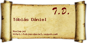 Tóbiás Dániel névjegykártya